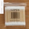 100 bastoncillos de algodón para bebés, bastoncillos de algodón naturales, bastoncillos de limpieza para nariz y oídos, biodegradables, sin cloro