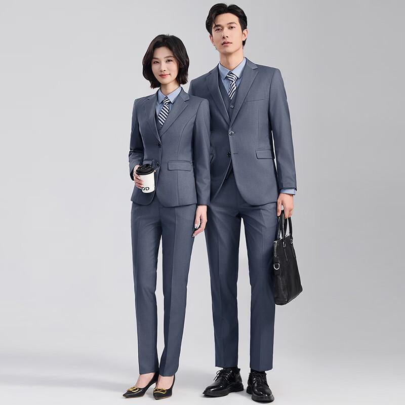 Troyman YR8810 Grey Professional Six-Piece Suit Set XL