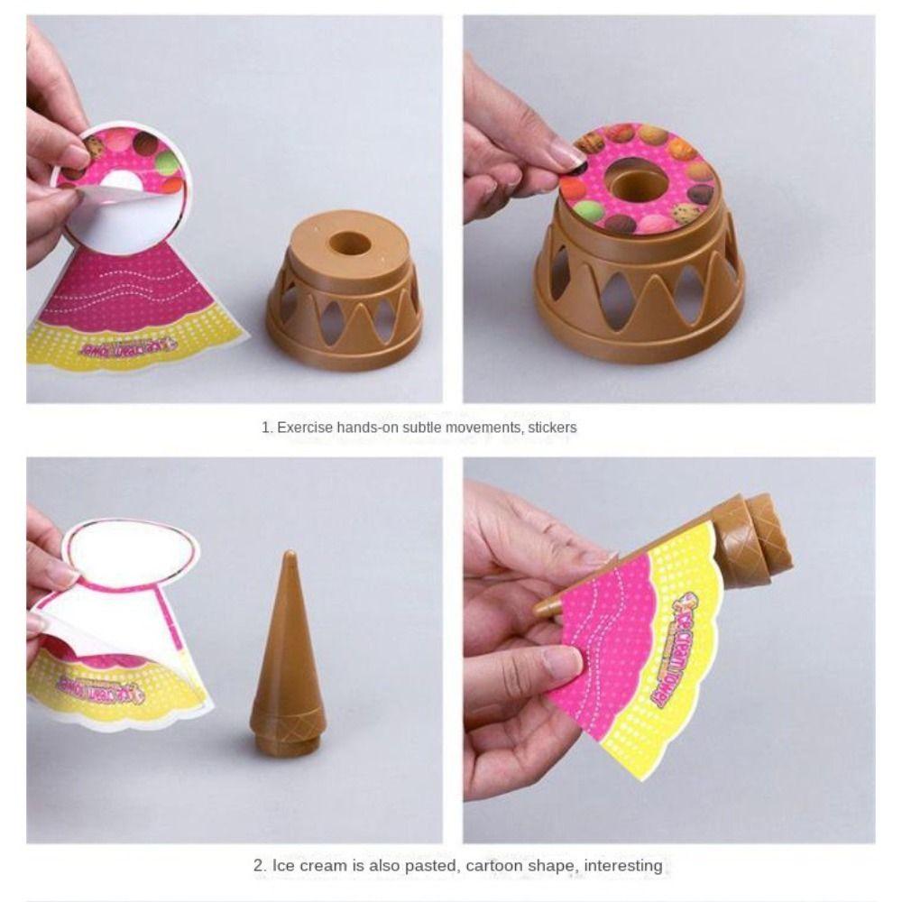 Dessert Ice Cream Games Toy Balancing Ice Cream Stack Up Balancing Toy  Pretend Play