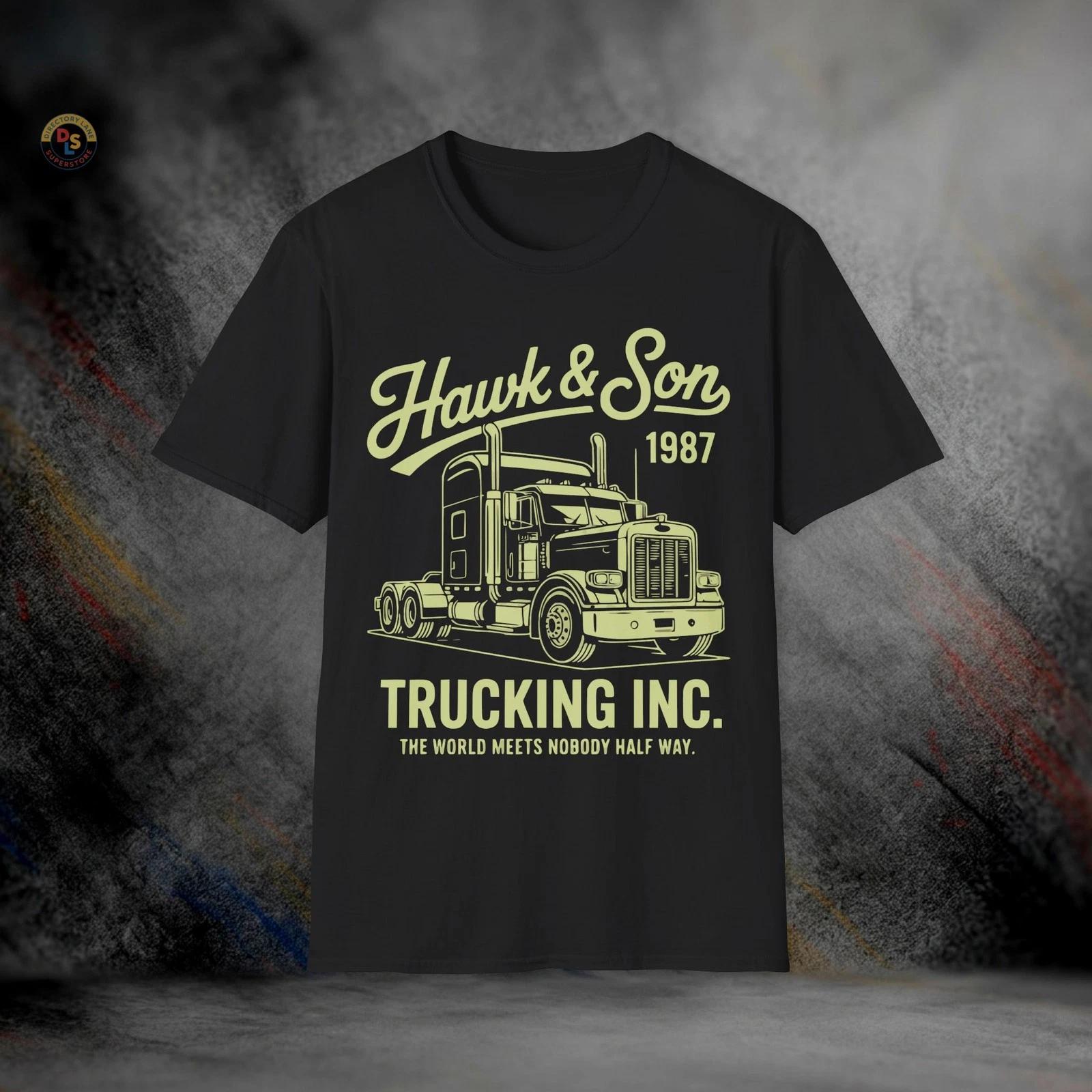 Hawk & Son Trucking Over the Top T-Shirt | Softstyle Tee XS