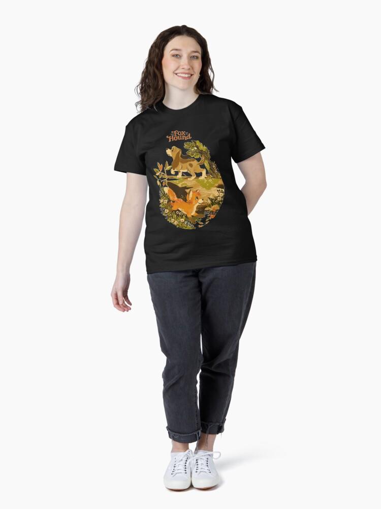 The Animals Cartoon fox and hound cute merch Classic T-Shirt