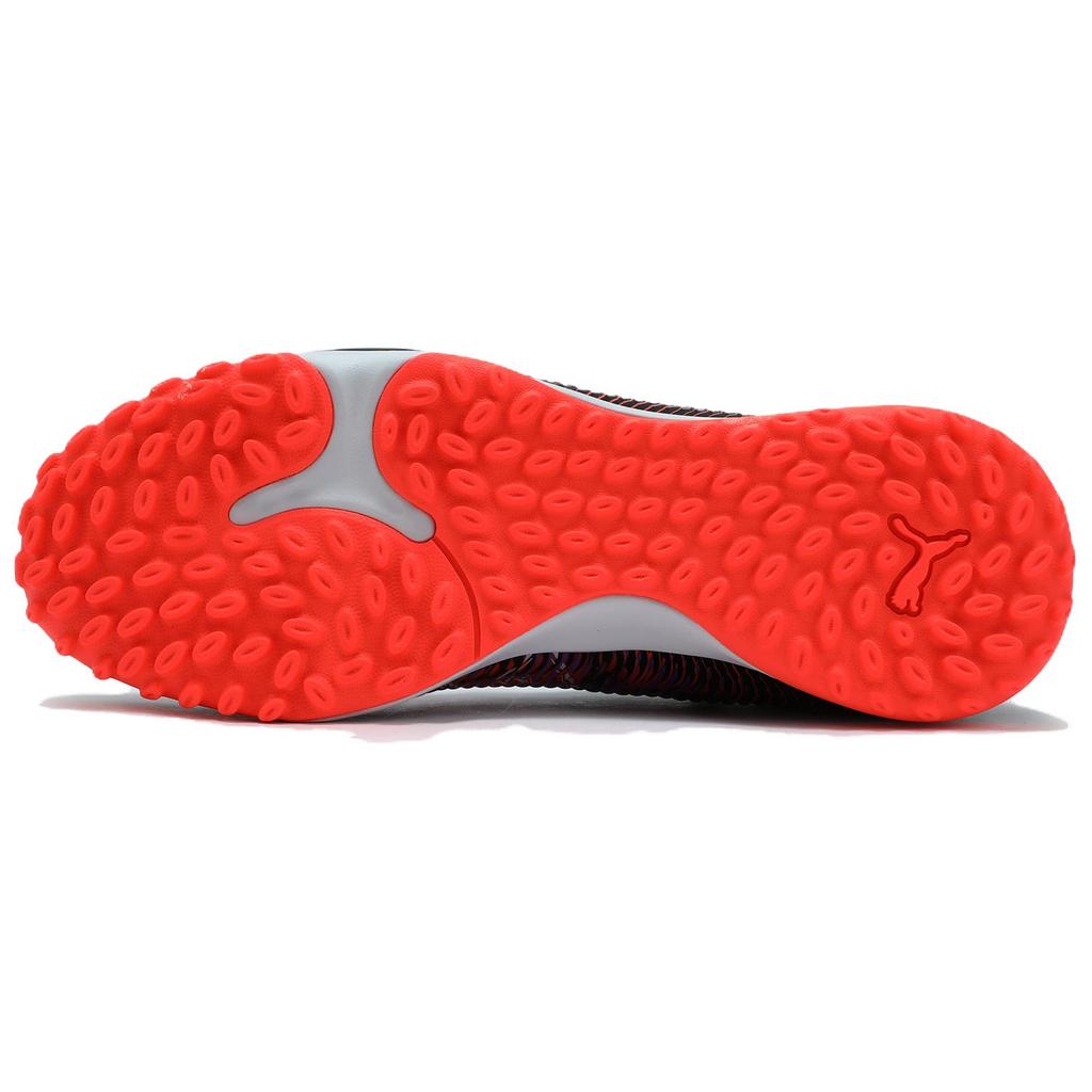 Puma Future 8 Match Comfortable Versatile TT (Rubber Studs) Durable Soccer Shoes Unisex sneaker Black White Red 108370-01