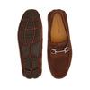 Ferragamo Gancini Suede Loafers Brown
