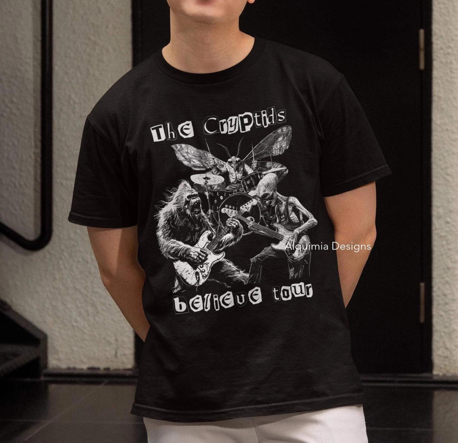 The Cryptids Believe Tour Shirt, Cryptid Shirt Bigfoot Sasquatch Mothman Alien U L