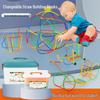 4D Space Straw Interlocking Building Blocks for Kids
