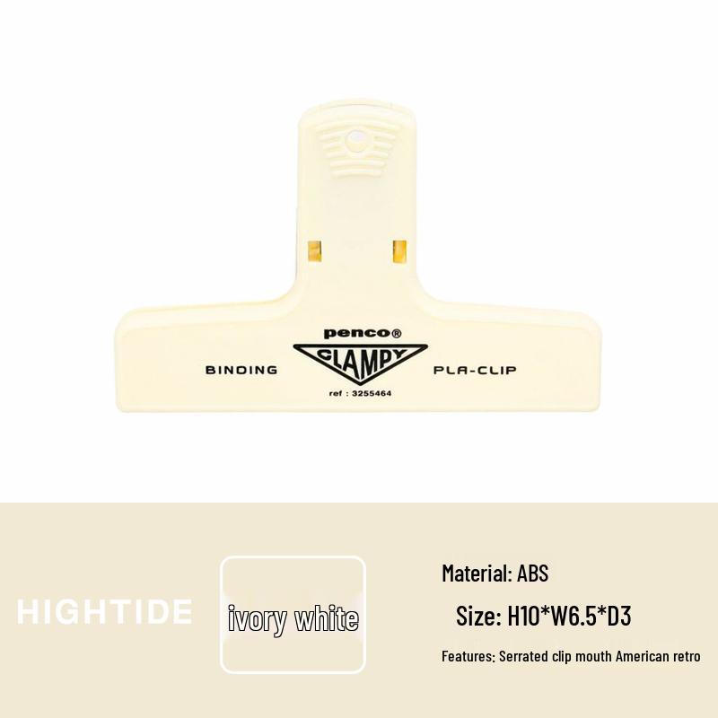 Разноцветные пластиковые зажимы-клипсы CLAMPY для планера - Ретро офисные канцелярские зажимы