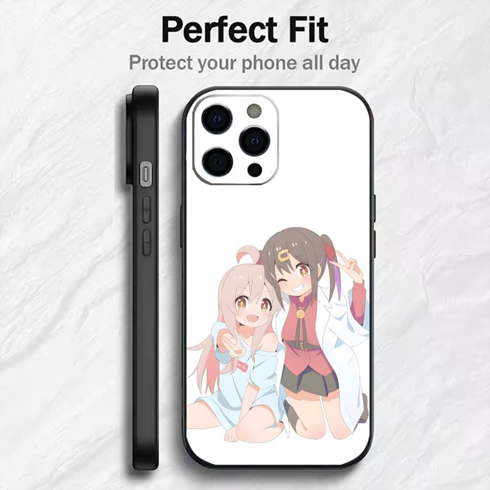 TS Style Onii-chan Wa Oshimai Anime Phone Case For iPhone17,16,15,14,13,12 Plus,Max Soft Silicone Black Cover