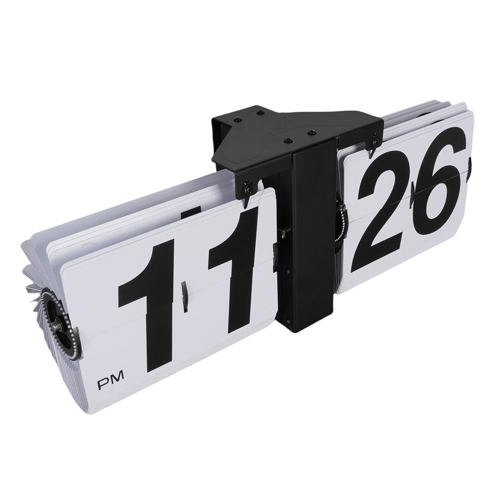Digital Flip Down Clock 12H Vintage Automatic Mechanical Flip Desk Clock for Home Office Decor