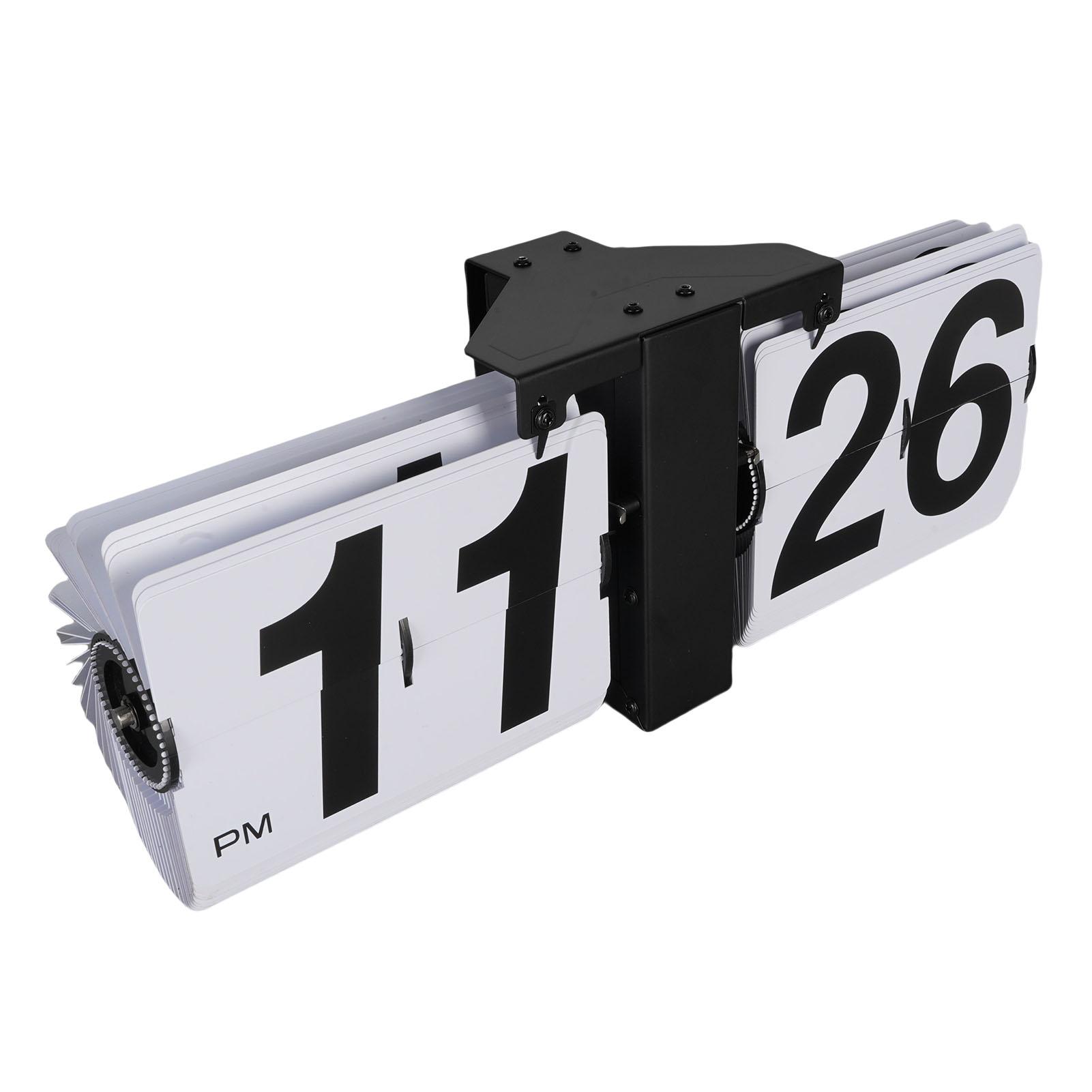 

Digital Flip Down Clock 12H Vintage Automatic Mechanical Flip Desk Clock for Home Office Decor