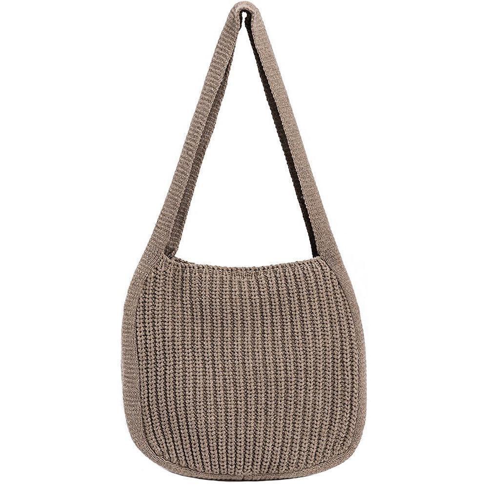 New Women Shoulder Bags Large Capacity Crochet Bag Fashion New Knitting Handbags Female Shopping Bag Hollow Woven Tote Bag