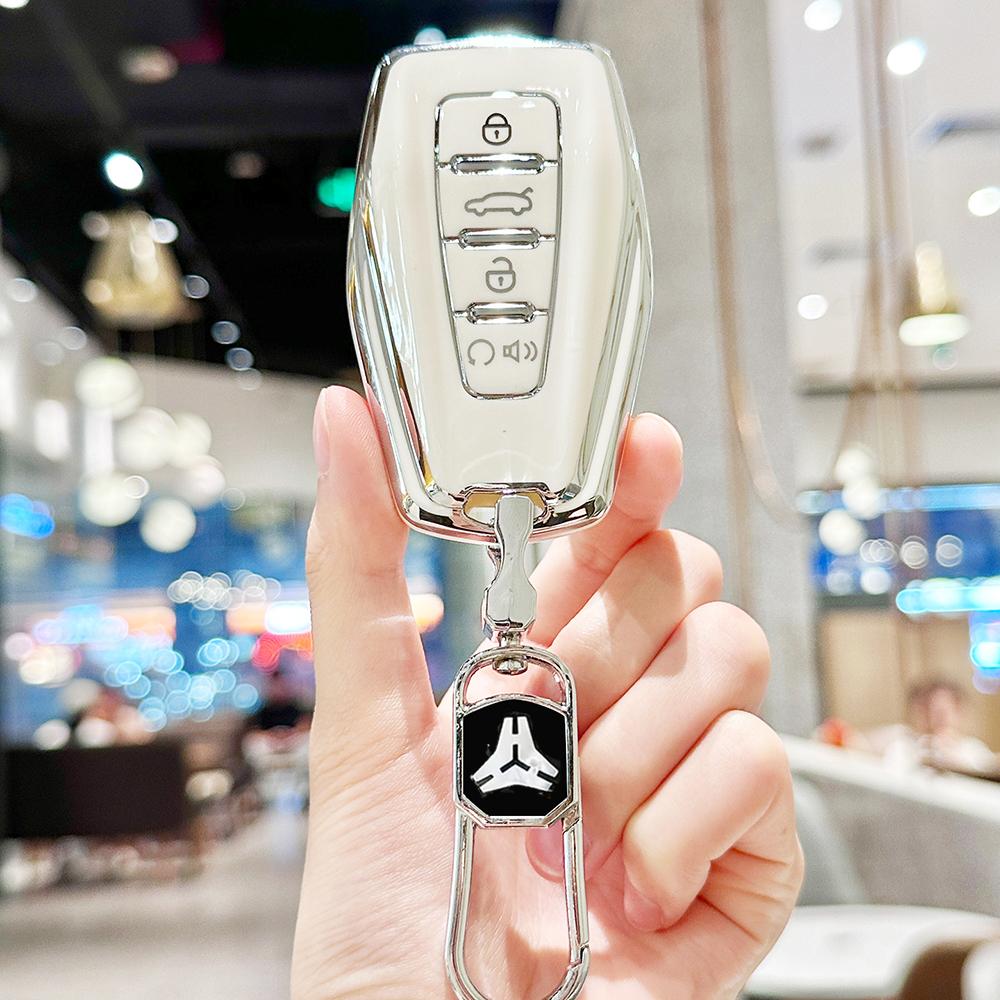 TPU Car Remote Key Case Cover for Geely Emgrand X7 EX7 Coolray 2019 - 2020 Auto Styling Holder Shell Fob Accessories