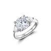 Elegant Moissanite Women's Ring - Classic 5 Carat Sterling Silver S925, High-End Design