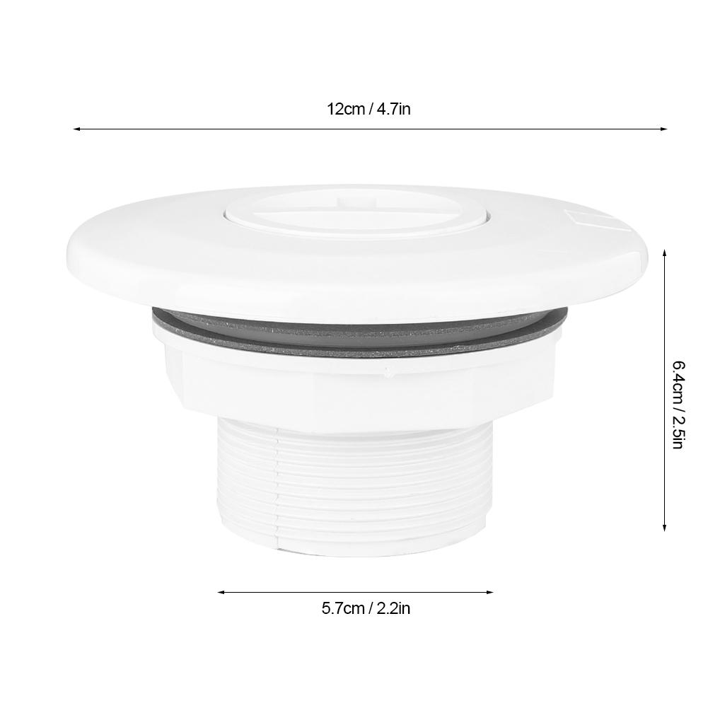 Pool Drain Fitting Connect, High Strength ABS Material Water Spout Draining Accessory Replacement for Swimming Pool   Ground Easy Maintenance