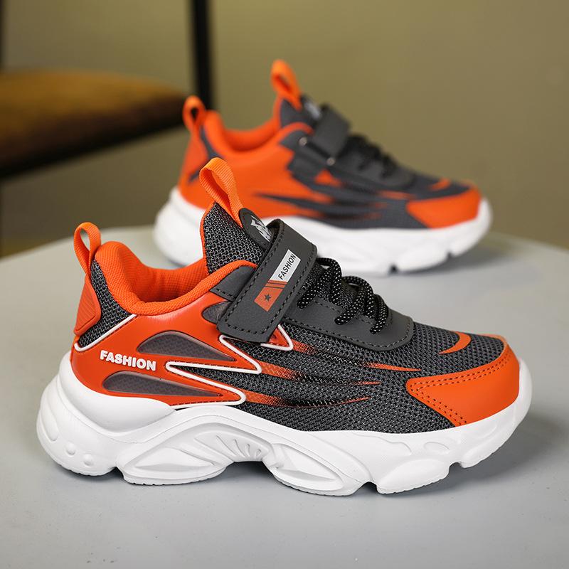 2025 spring and summer middle-aged and older girls running shoes men's sports shoes mesh breathable shoes soft-soled students casual shoes