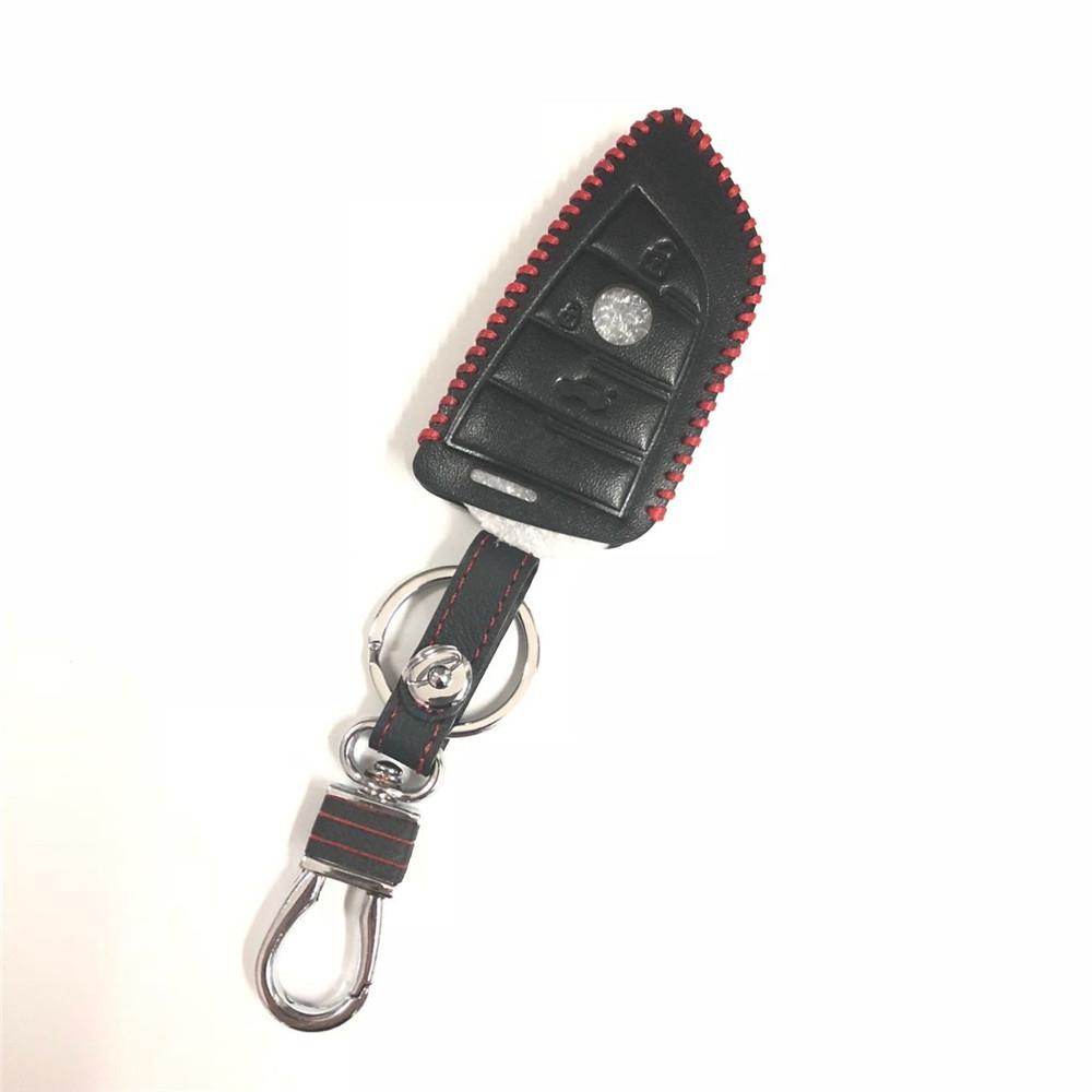 Car Key Case Leather Key Cover For BMW X1 X3 X4 X5 X6 F15 F16 F48 G30 G38 525 540 740 1 2 5 7 Series 218i Key Coldre Cover