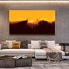 Figure Oil Painting Peak To See Sunrise Art Canvas Painting Living Room Corridor Office Home Decoration Mural No Frame
