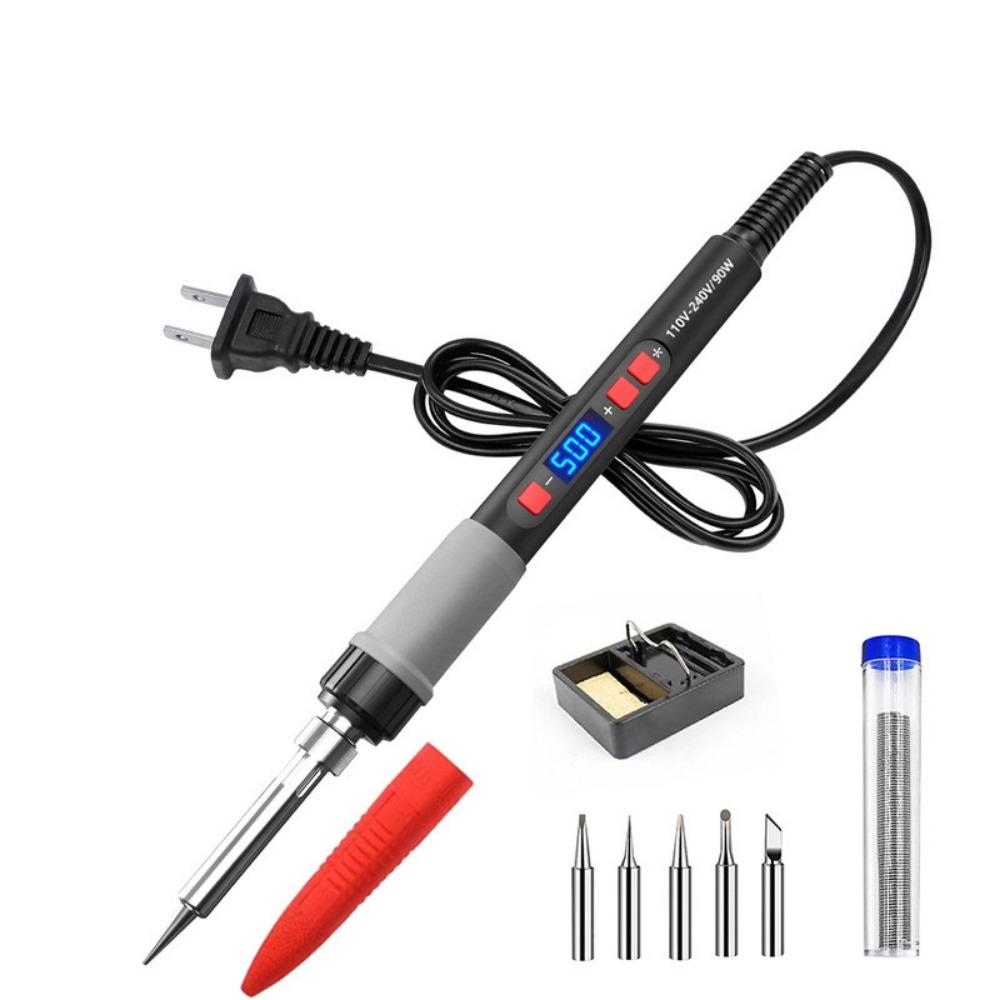 90W Soldering Iron Kit LCD Digital Soldering Repair Tools Welding Heating Pen  Electronic Component
