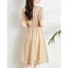 Women's Simple Elegant V-Neck A-Line Midi Dress
