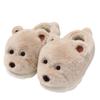 Cotton Slippers Winter Cute Bear Indoor Home Cartoon Plush Thermal Bag and Couple Cotton Shoes Winter