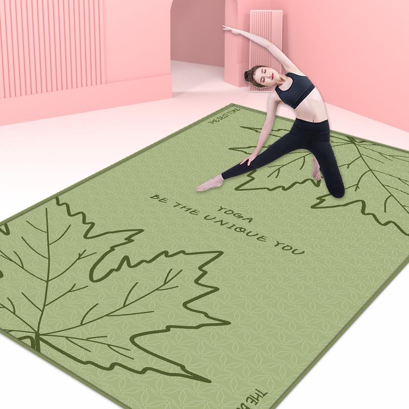 

Нескользящий амортизирующий коврик для йоги и фитнеса - очень длинный и широкий для мужчин и женщин 120x160 cm