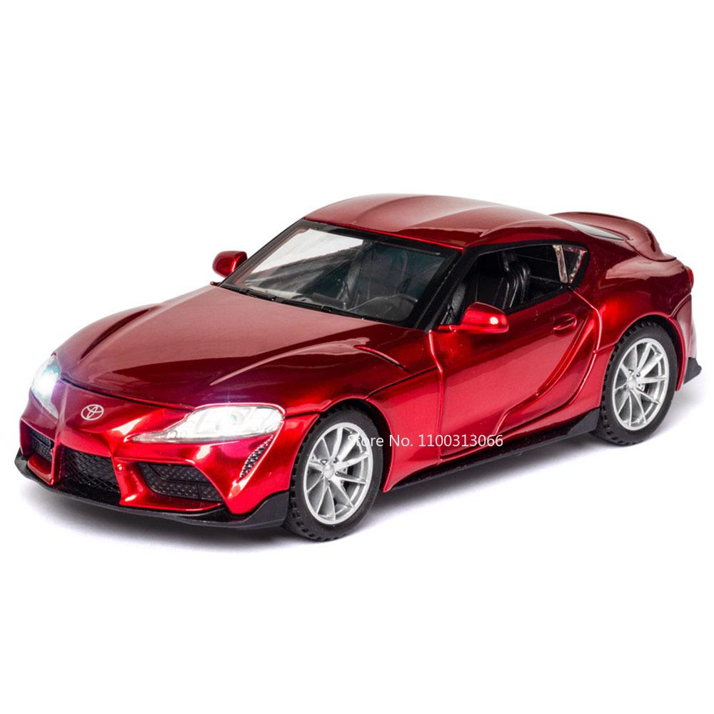 

1:32 GR Supra Alphard Миниатюрные Модели Суперкаров Игрушечные Сплав Литье под Давлением Спортивные Машины Открывающиеся Двери Оттяни Назад Звук Свет Коллекционные Игрушки