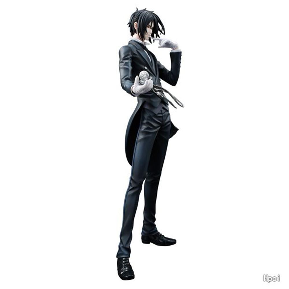 20CM Figurka Anime Black Butler Sebastian Michaelis Stojący Model Animacji Zabawki Prezenty Kolekcja Dekoracje Ozdoby PVC