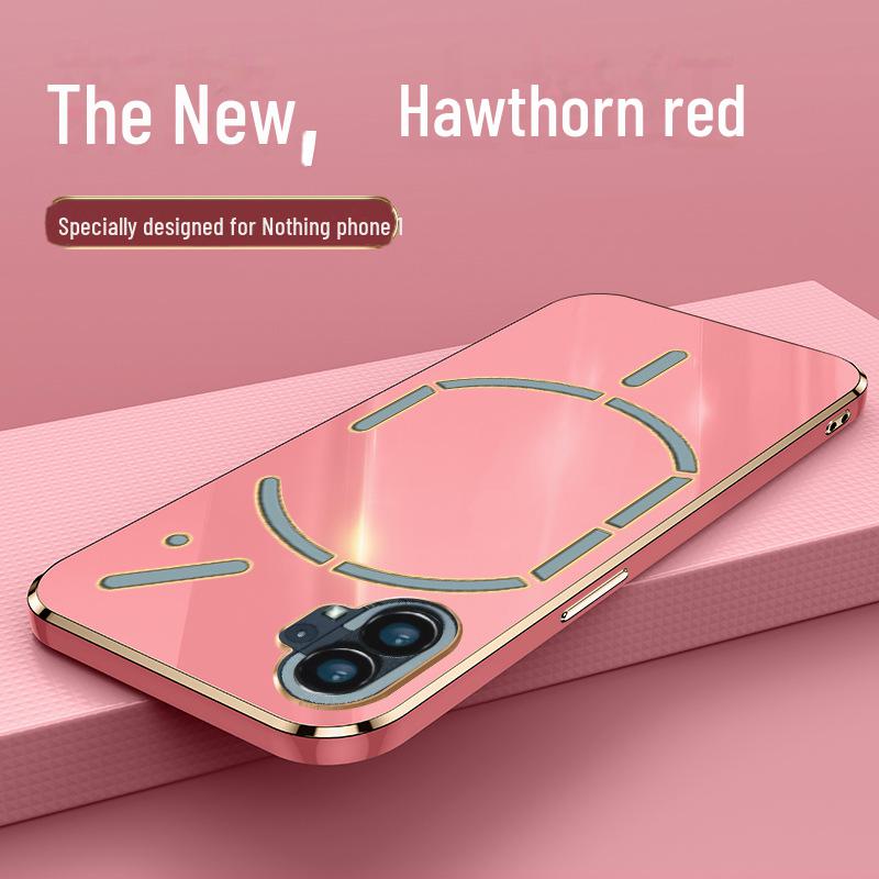 6D Elektroplátovaný Silikonový Měkký Ochranný Kryt pro Nothing Phone1 - Odolný proti pádu, Plné Balení Módní Design