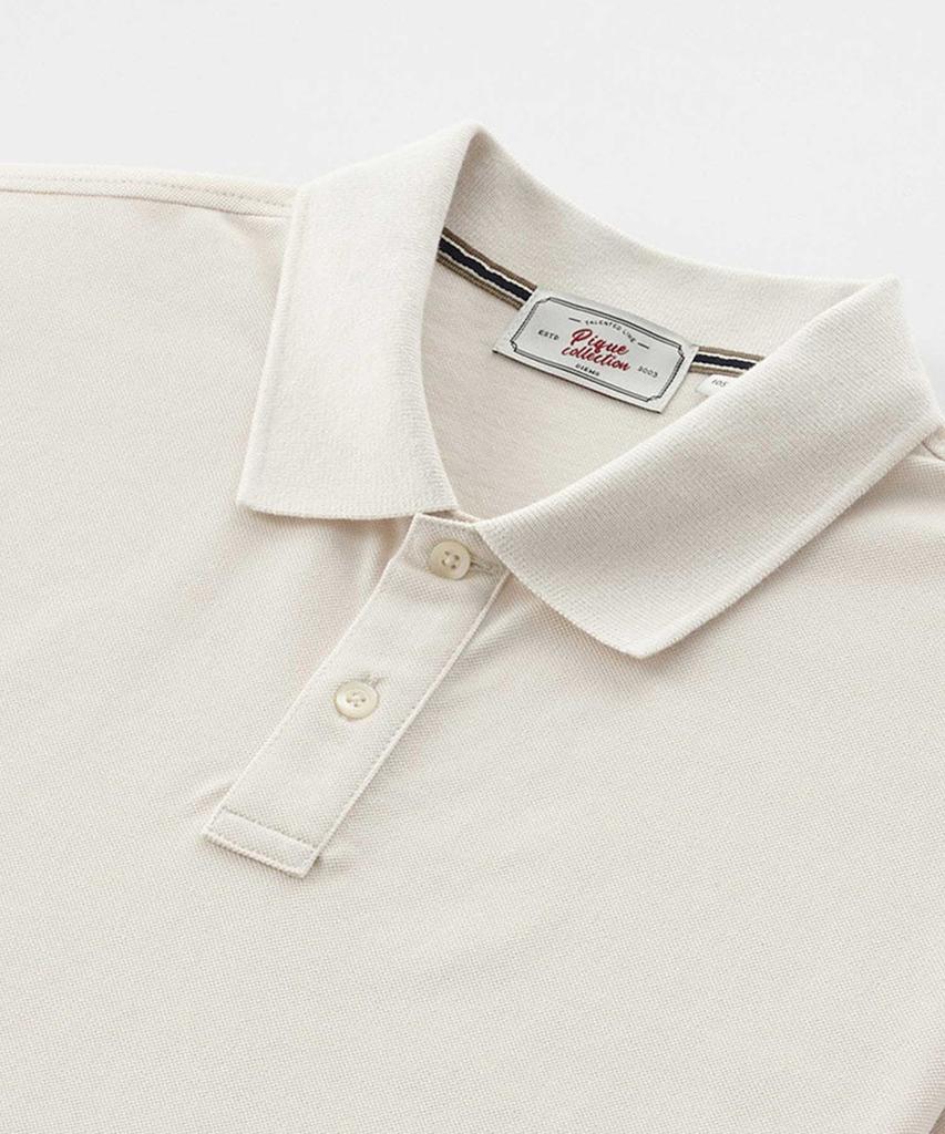 STCO Diems Lecture Silket Pq Collared Neck Short Sleeve T-Shirt Ivory (Classic Fit)_Dtsvb12Csi