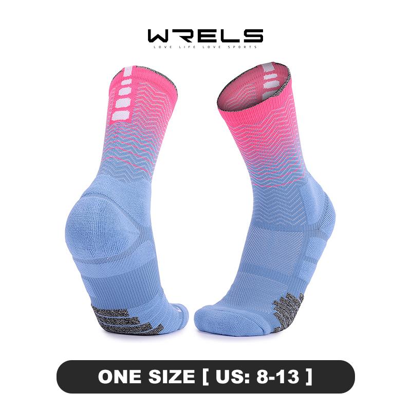 WRELS Running Socks Fitness Sports Quick Drying Sweat Breathable Professional Marathon Running Socks Anti-friction Soft Socks