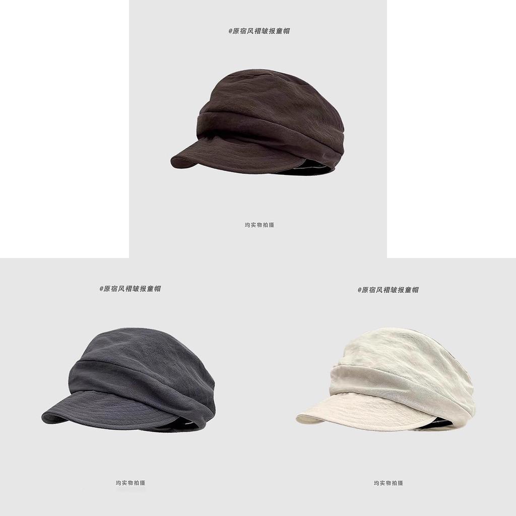 Artistic Beret Hat For Women With Sunshade And Breathable Mesh For Spring And Fall Wear