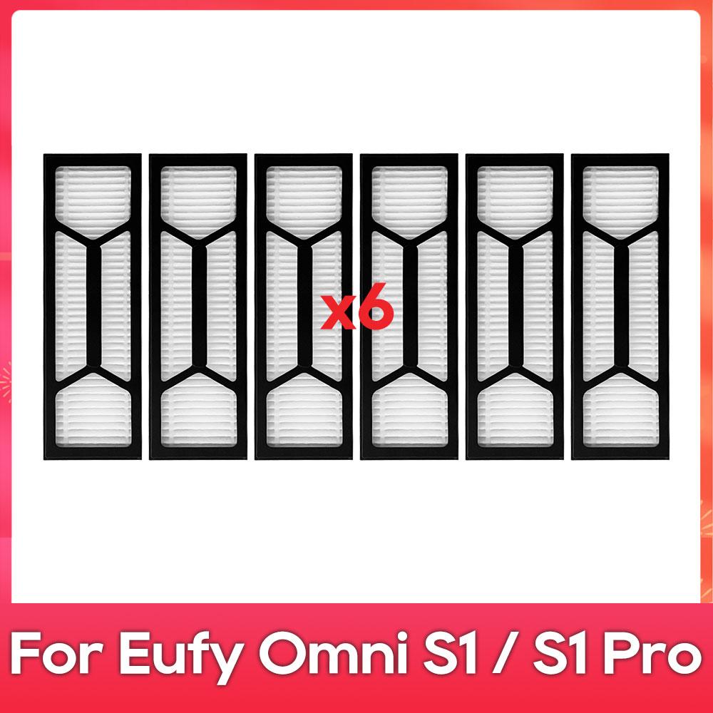 Fit For ( Eufy Omni S1 / S1 Pro / T2071 / T2080 ) Part Accessory Main Side Brush Mop Hepa Filter Dust Bag Replacement Kit