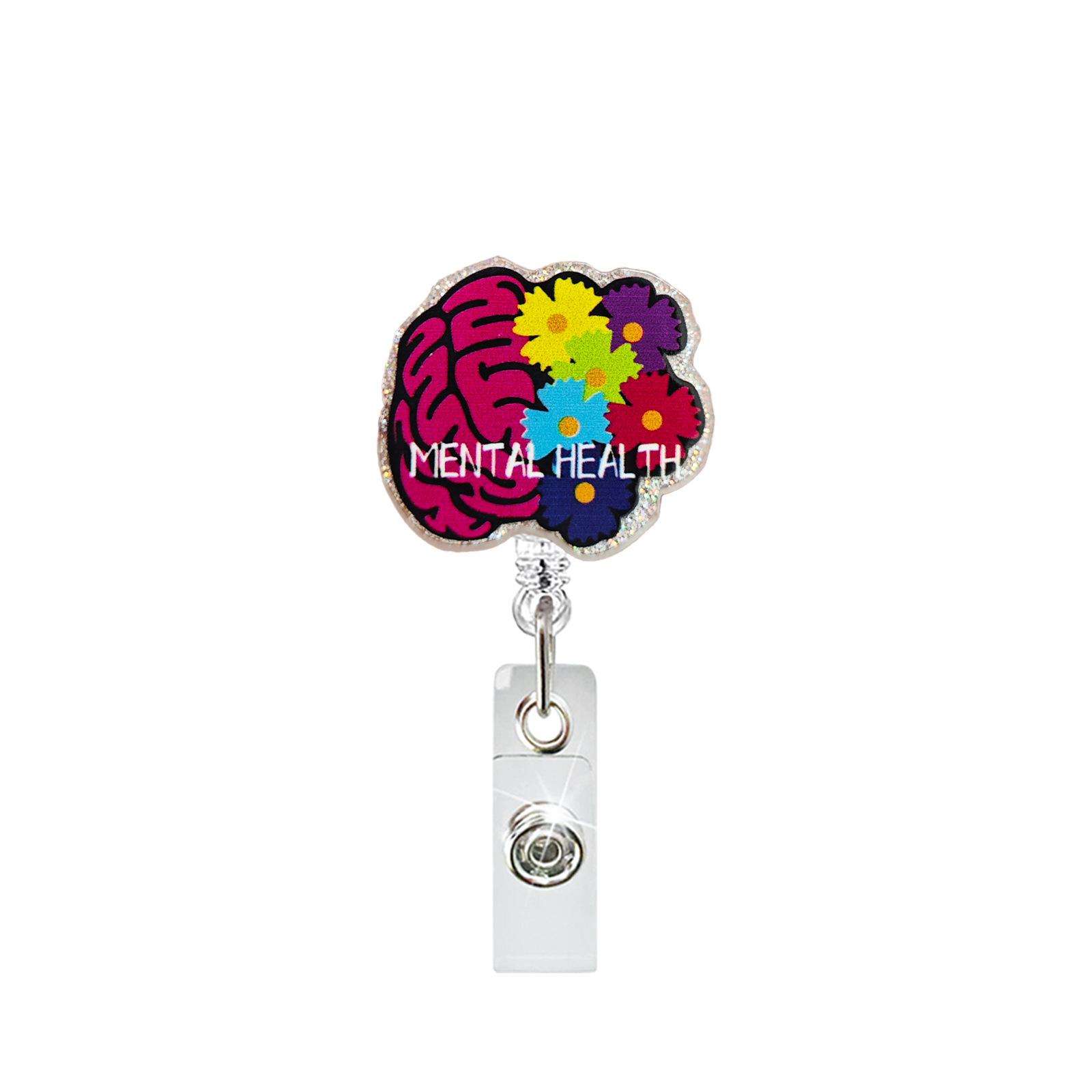 

ABS Acrylic Nurse Chest Badge Reel Clip Gift Scalable ID Clip Doctor Work ID Card Identification Holder Keychain Gifts Accessori