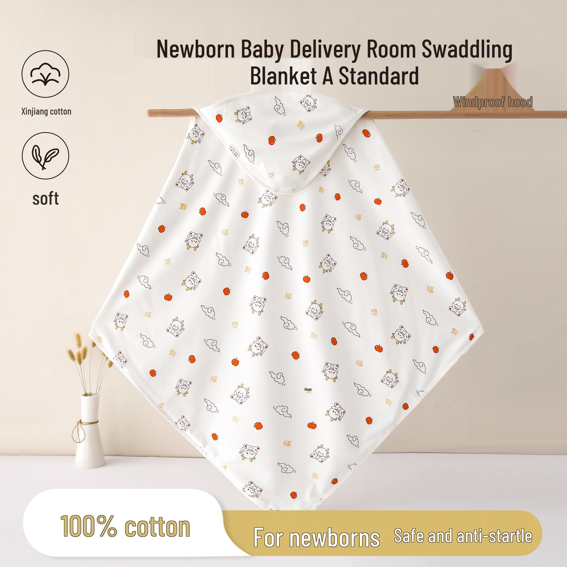 

Premium Double Layer Pure Cotton Baby Swaddle Blanket for All Seasons