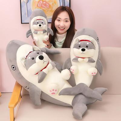 Shark Dog Doll Shark Doll Dog Plush Toy Cloth Doll Silly Sculpture Birthday Gift for Men and Women