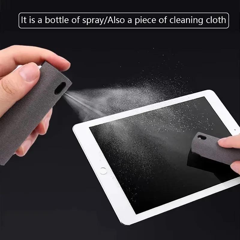 2in1 Microfiber Screen Cleaner Spray Bottle for Mobile Phone Ipad Computer Microfiber Cloth Wipe Car Cleaning Windscreens Wipes