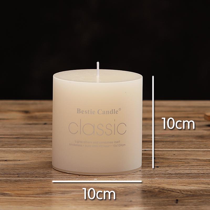 Scentless Smokeless Cylinder Candles for Weddings, Birthdays, Romantic Decor, Hotel, Church, or Dining.