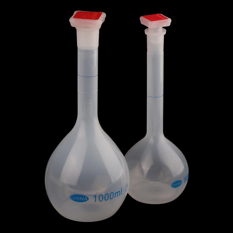 25/50/100/250/500/1000 ml målekolbe med propp lang hals målekolbe gradert flaske for test laboratorieforsyninger