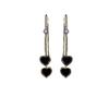 Geometric Long Tassel Heart Square Pendant Drop Earring For Women Shiny Zircon Flower Leaf Earrings Charms Ear Line Jewelry