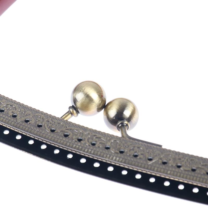 27 cm Trä Metallram Kisslås För Handväska Plånbok Tillbehör DIY Handgjord