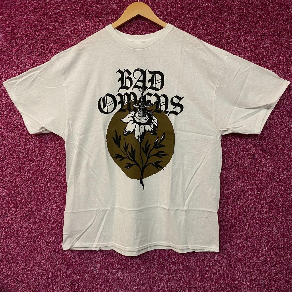 Bad Omens Sword Flower Metal Band Graphic T-Shirt 2XL