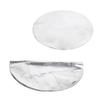 Round Fire Pit Mat Fireproof Outdoor Terrace Barbecue Grill Deck Protection Pad SuppliesSilver Gray