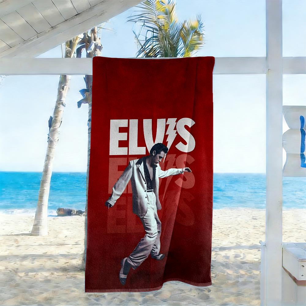Elvis Presley Beach Towel Soft Durable Quick-Dry Comfortable Lightweight Suitable for Swimming, Gym, Camping, Yoga Vacation