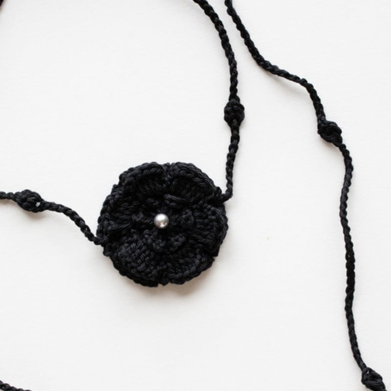 MERRYMOTIVE Special Crochet Knitted Flower Choker Necklace