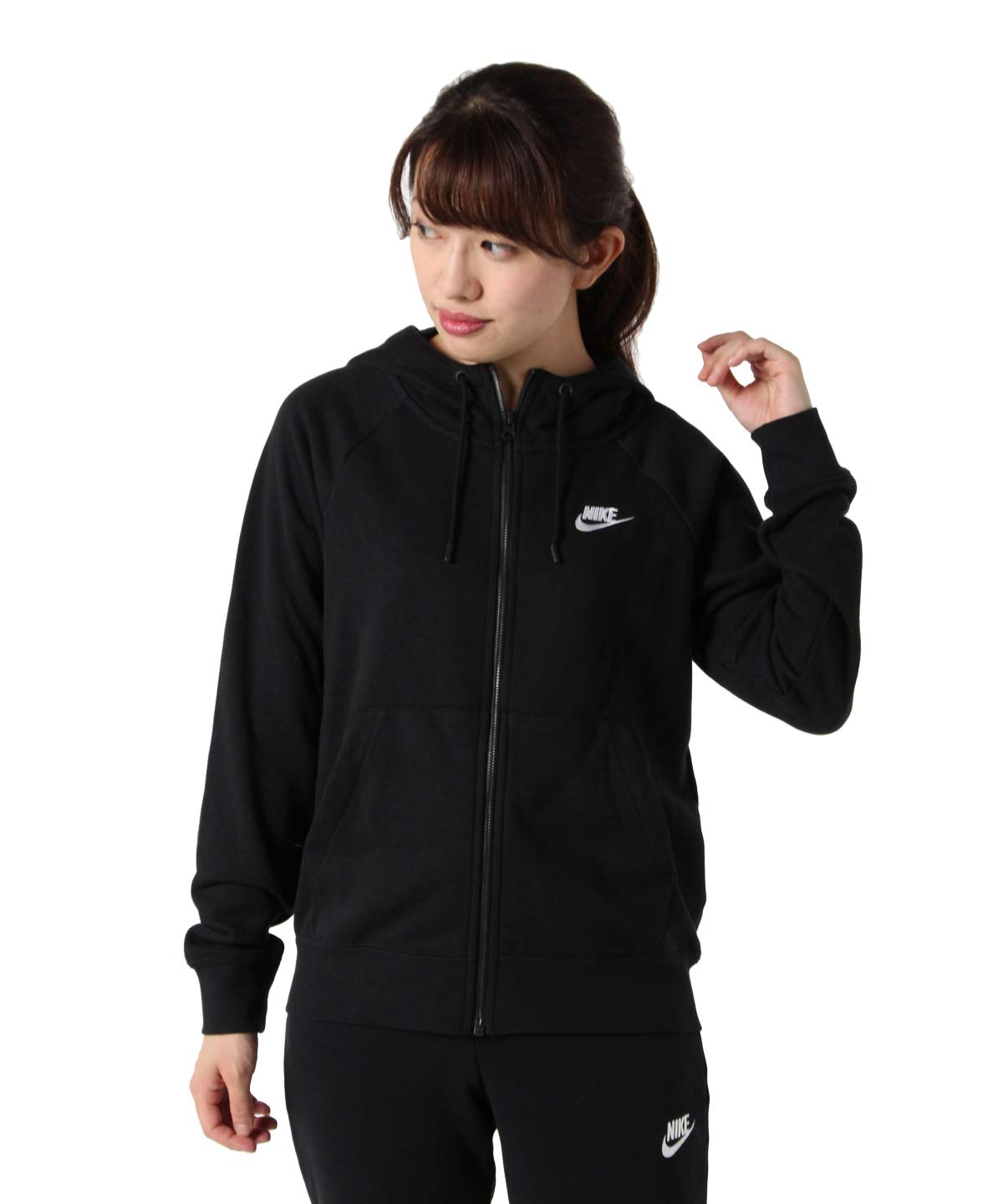 

Nike Essential French Terry Hoodie Full-Zip BV3343-010FA19 (Black/M/Women s) чёрный