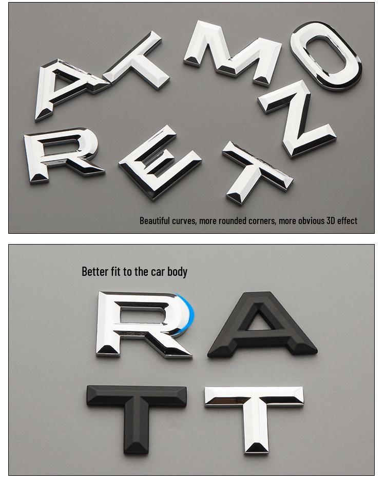 Teramont Custom Engine Hood Lettering Car Sticker