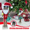 Nutcracker Ornaments Christmas African Santa Collectible Nutcracker Wooden Collectible Figurine Decoration Figure for Holiday