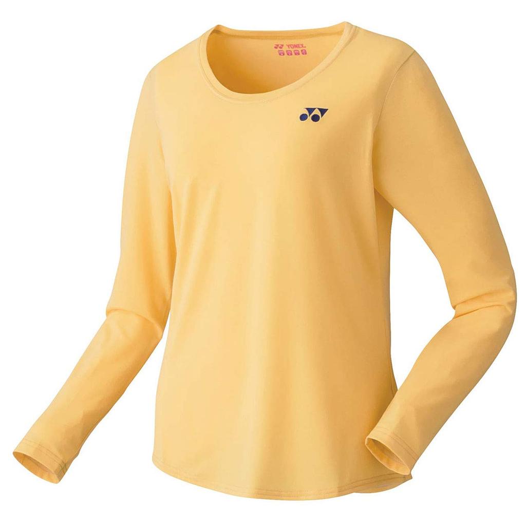 YONEX Short Sleeve Soft Yellow Japanese Size Small To Japanese Size Women's Shirt, (280), (equivalent Small)