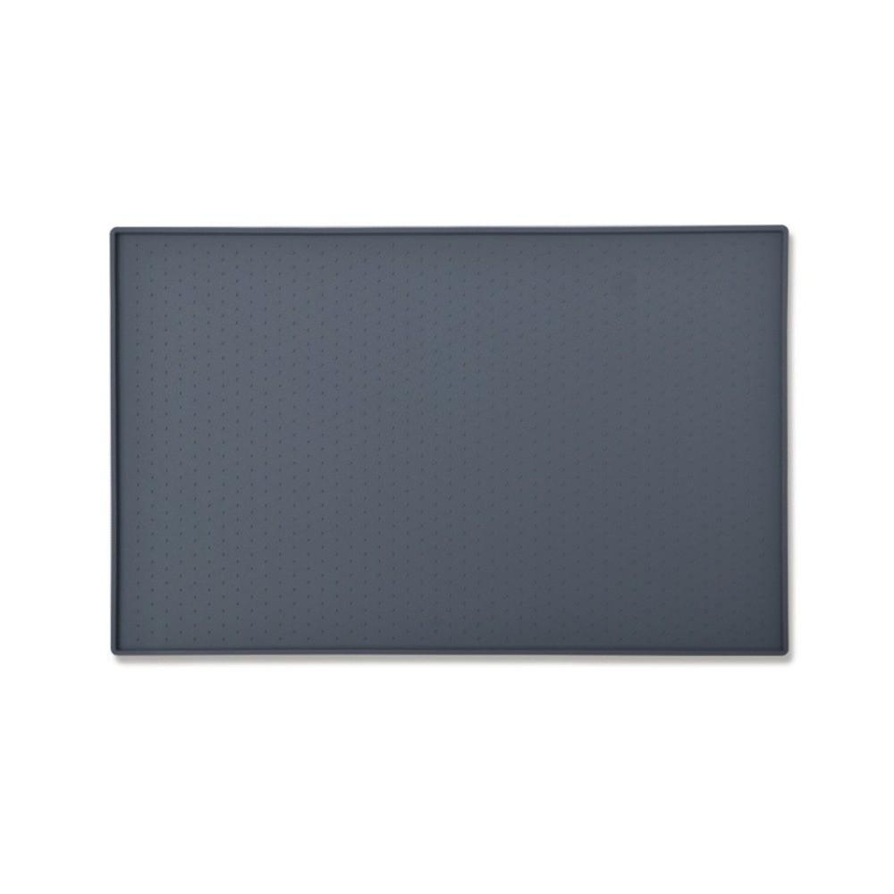 Silicone Coffee Machine Mat Non Slip Bar Kitchen Draining Mat Silicone Placemat Tea Mat серый