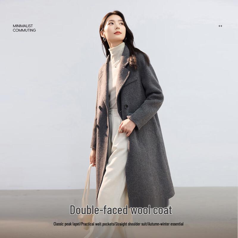 Women's Double-Faced Long Wool Coat