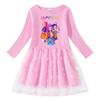 Kids' Kpop Demon Slayer Rainbow Sequins Princess Dress - Short Sleeve Summer & Long Sleeve Spring/Autumn